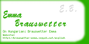 emma brauswetter business card